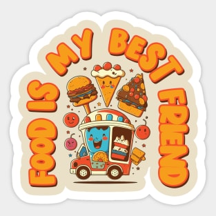 Food is my Best Friend Sticker